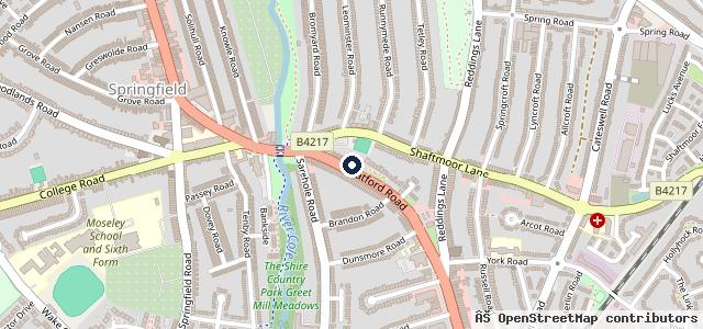 Map showing the location of Hallgreen Tyres