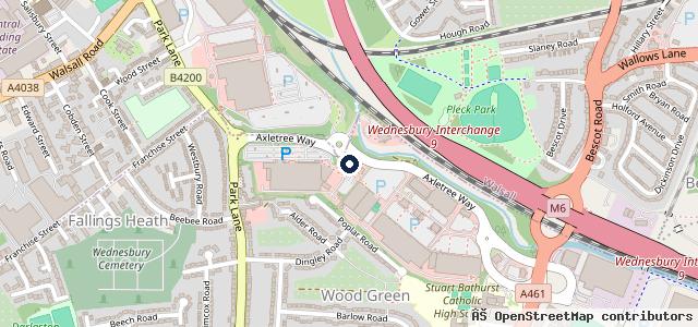 Map showing the location of IN'n'OUT Autocentres Wednesbury