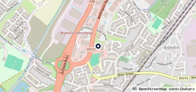 Map showing the location of Burton Kia