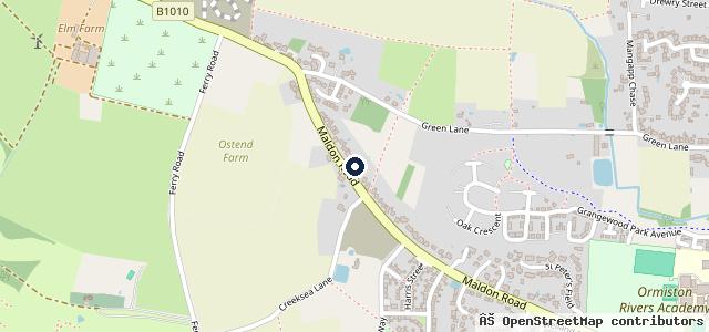 Map showing the location of Woodfords Garage Burnham LLP