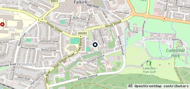 Map showing the location of John Martin MOT