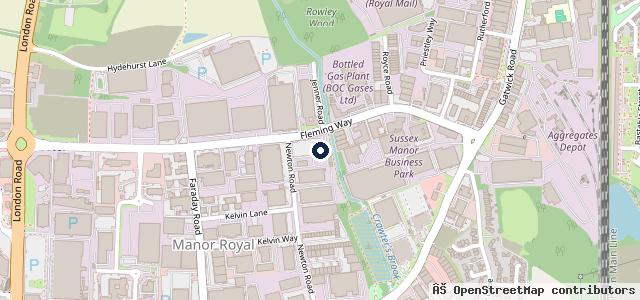 Map showing the location of Tate Bros Ltd