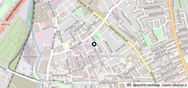 Map showing the location of Ariva Garage