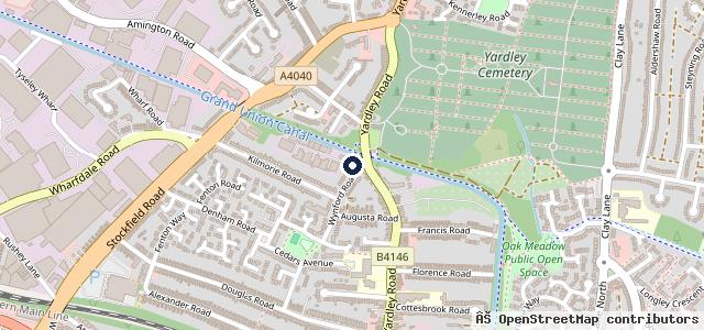 Map showing the location of Acre MOT & Servicing