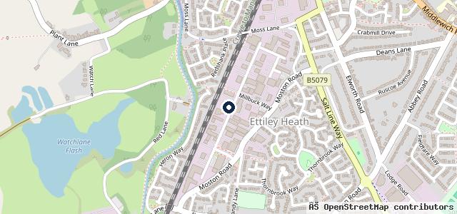 Map showing the location of B T S Garage Services