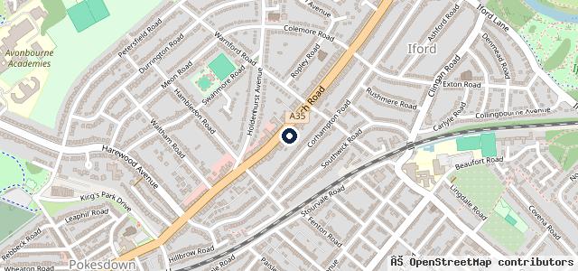 Map showing the location of St. Christopher's Bournemouth Ltd