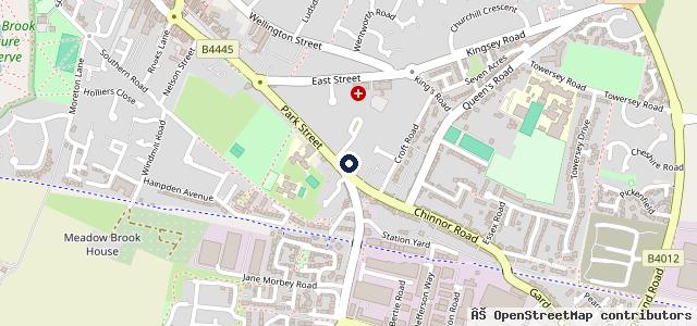 Map showing the location of Bp