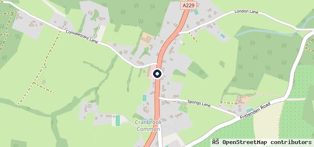 Map showing the location of Cranbrook Cars | Cranbrook