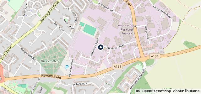 Map showing the location of Windam Garage