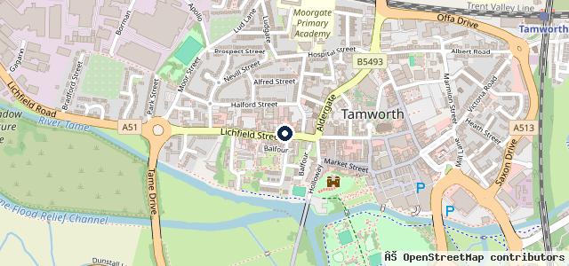 Map showing the location of Norris Brothers Garages LTD