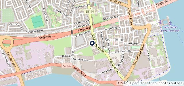 Map showing the location of Merseyside Car Repairs Ltd