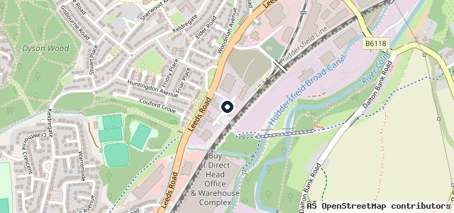 Map showing the location of M L Autos (Huddersfield) LTD