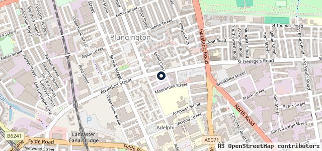 Map showing the location of Eastham Street Garage