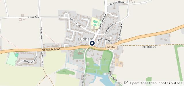 Map showing the location of Ludham Garage Ltd