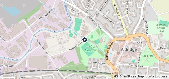 Map showing the location of Sams Auto Services Aldridge