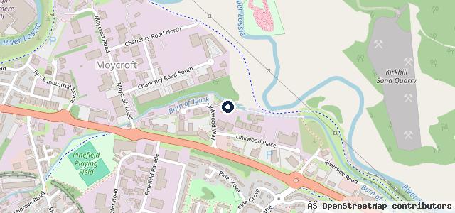 Map showing the location of Bishopmill Motors Ltd