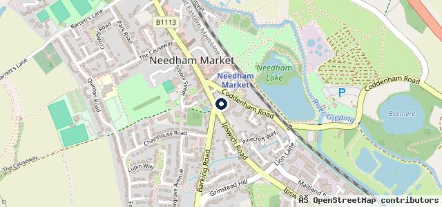Map showing the location of Kerridges
