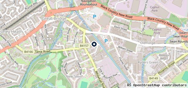 Map showing the location of R&P Repairs