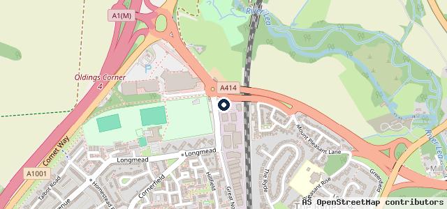 Map showing the location of Hatfield Audi | Hatfield Broad Oak