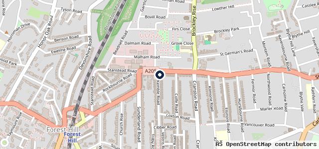 Map showing the location of CamperVantastic | London
