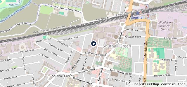 Map showing the location of Southall MOT Services