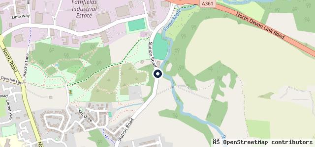 Map showing the location of Geens Garage