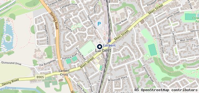 Map showing the location of Muirhall Motors