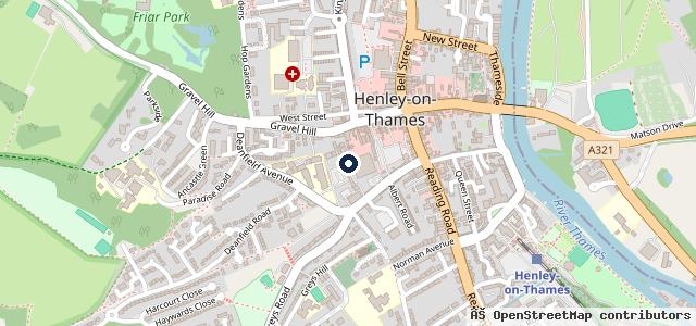 Map showing the location of Courtneys Garage