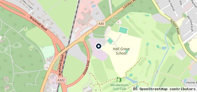 Map showing the location of Hall Grove Test Centre, MOT's, vehicle servicing and repair