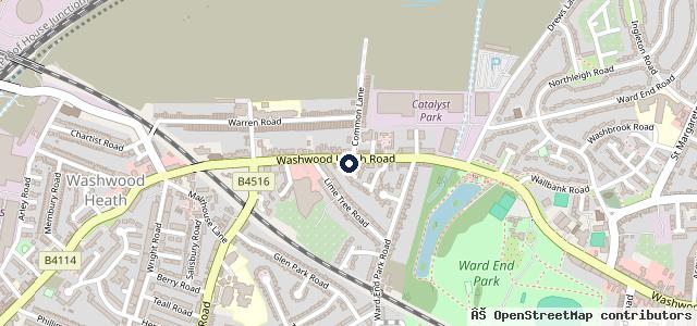 Map showing the location of Hand Care Wash