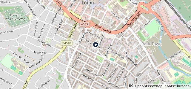 Map showing the location of Harpenden Auto Services
