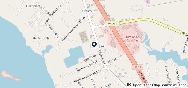 Map showing the location of Harris Garage Inc. | Hayes VA
