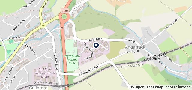 Map showing the location of Hayle Garage Services Ltd