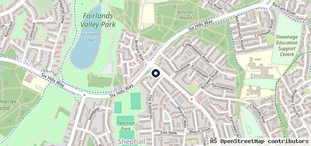 Map showing the location of Ken Brown Motors