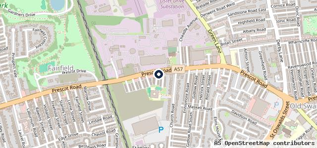 Map showing the location of King’s of Liverpool