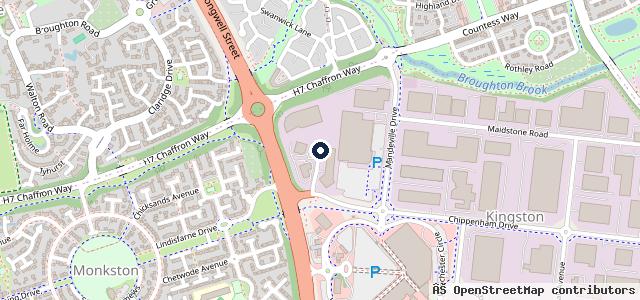 Map showing the location of Marshall Volkswagen Milton Keynes
