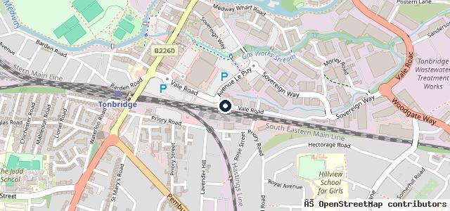 Map showing the location of Kwik Fit