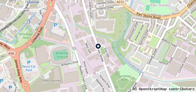 Map showing the location of Northern Motors