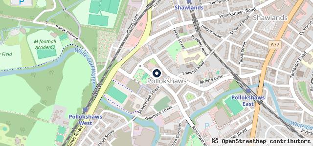 Map showing the location of Robertsons Motorcycles