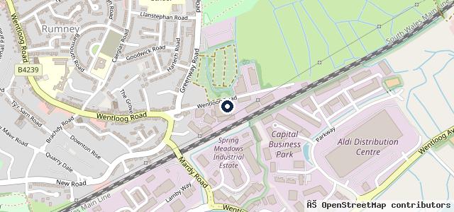 Map showing the location of Rumney Automotive Centre Ltd