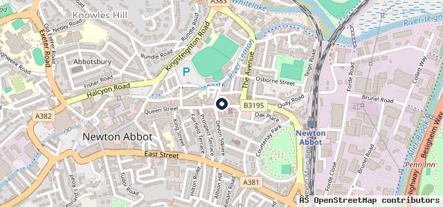 Map showing the location of Torbay Motorcycles
