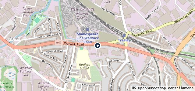 Map showing the location of HN Auto Solutions