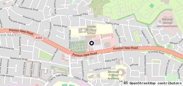 Map showing the location of Acacia