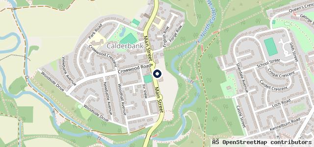 Map showing the location of Airdrie Motorist Centre