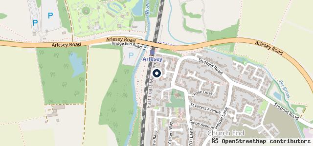 Map showing the location of Arlesey Car & Commercials