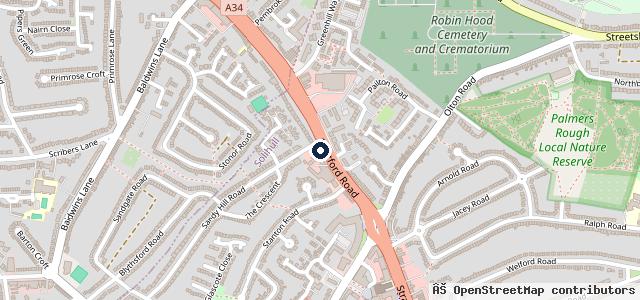 Map showing the location of Arbury SEAT