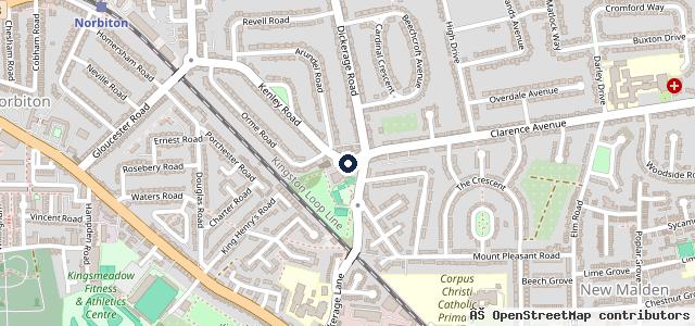 Map showing the location of Vauxhall