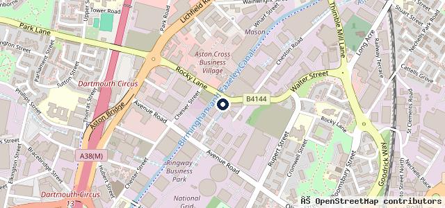Map showing the location of Aston Cross Mot Testing&Service Centre