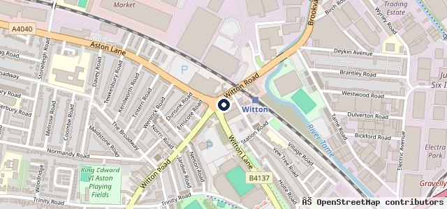 Map showing the location of Aston Mot Centre LTD