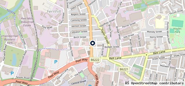 Map showing the location of Auto Shop Bury